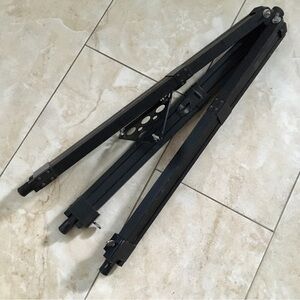 LP Vintage Telescope Tripod Wood Metal Adjustable Legs